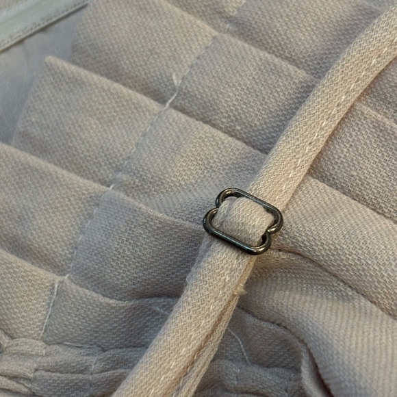 MABLE LOVE ECRU RAYON PLEATED BEIGE SUMMER BEACH TAN TUBE TOP SIZE MED NWT - Picture 9 of 14